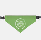 Alpha Gamma Delta Pet Bandana Green XL Pet Bandanas