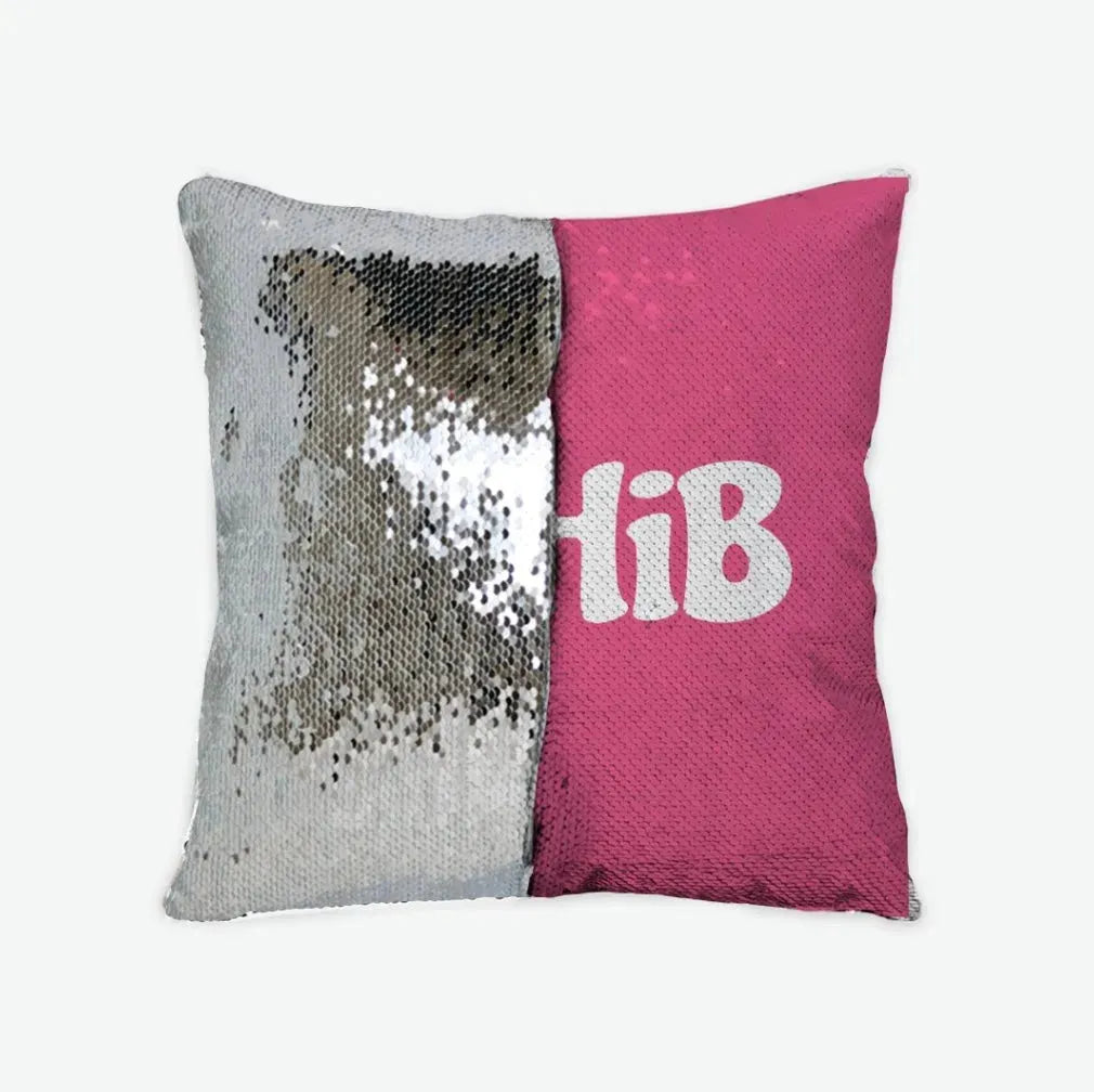 GPhiB Sequin Pillow Cover Carnation Silver Pillow Covers