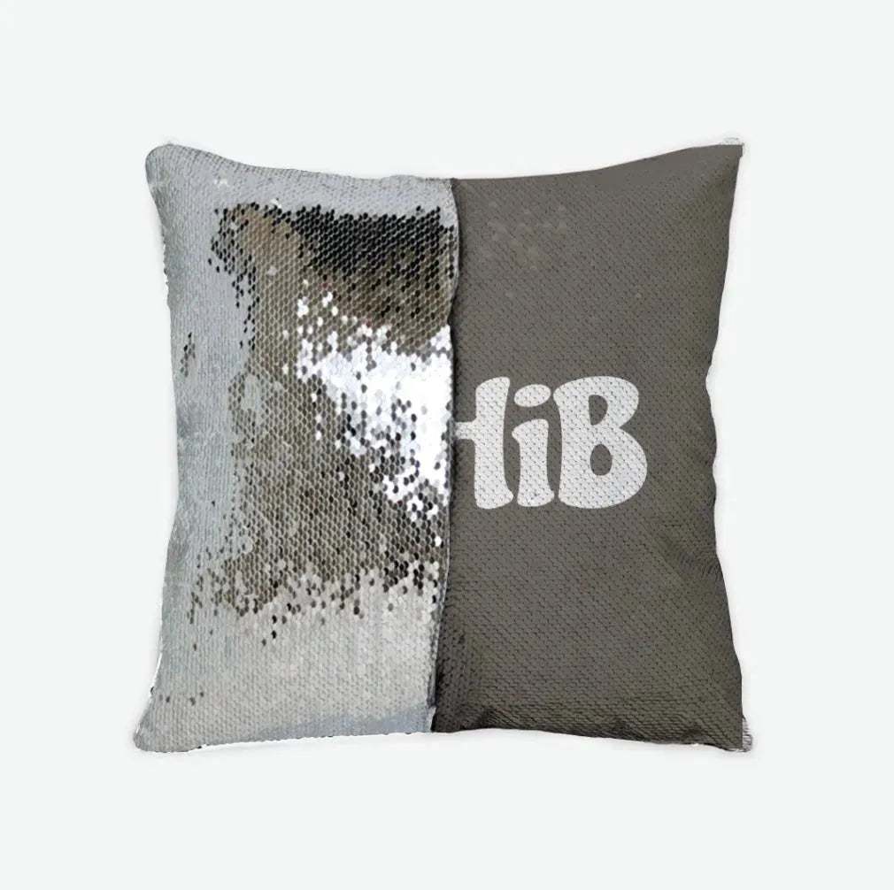 GPhiB Sequin Pillow Cover Brownstone Silver Pillow Covers