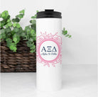 Alpha Xi Delta Thermal Tumbler - Rose Frame 16 oz. Drinkware