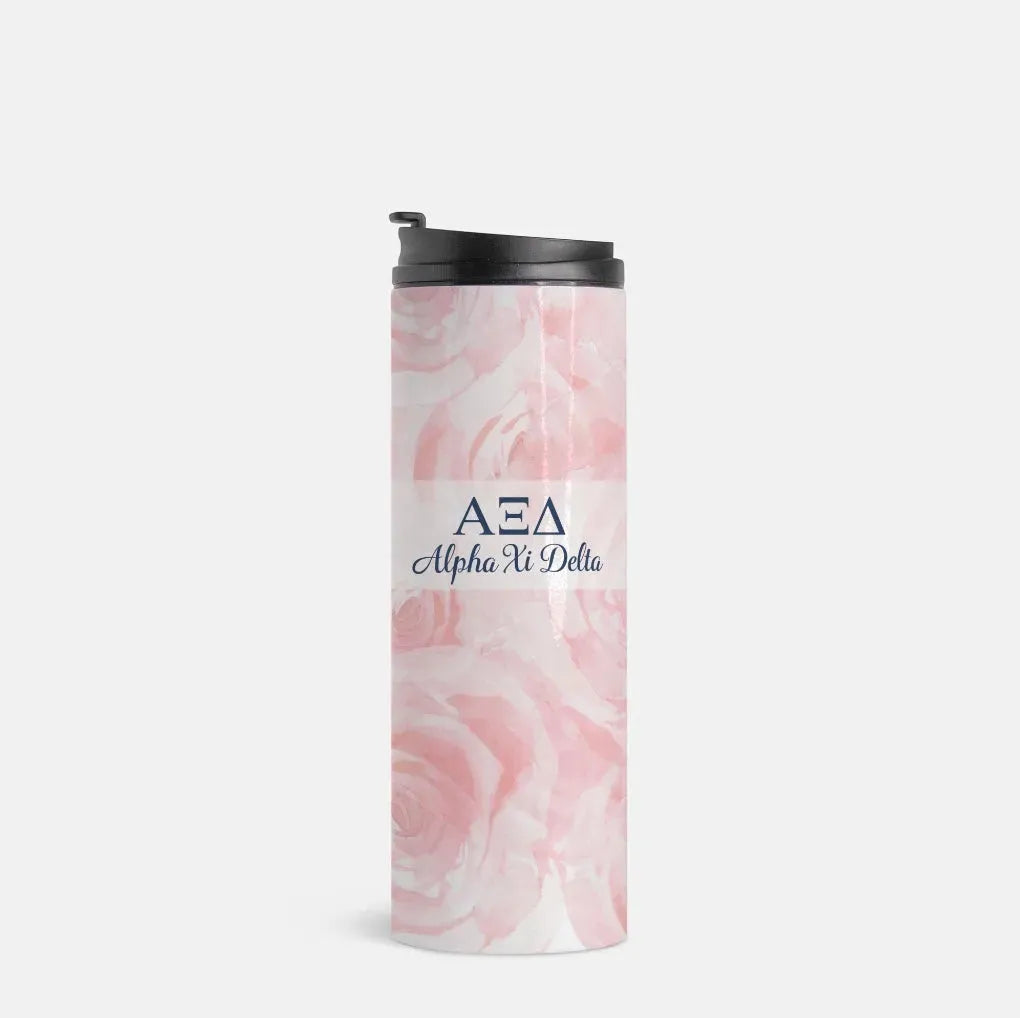 Alpha Xi Delta Thermal Tumber Rose Pattern - 16 oz. Drinkware
