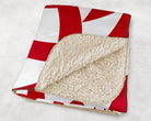 University of Tampa XL 60x80 Sherpa Throw Blanket - Red Tribal Throw Blankets