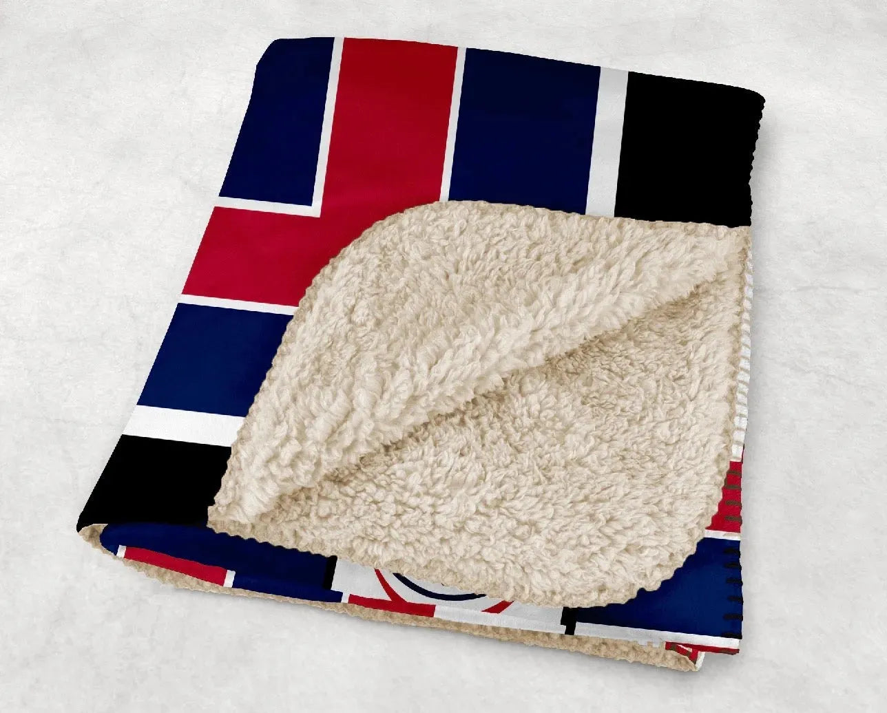 University of South Alabama XL 60x80 Sherpa Blanket - Geo Throw Blankets