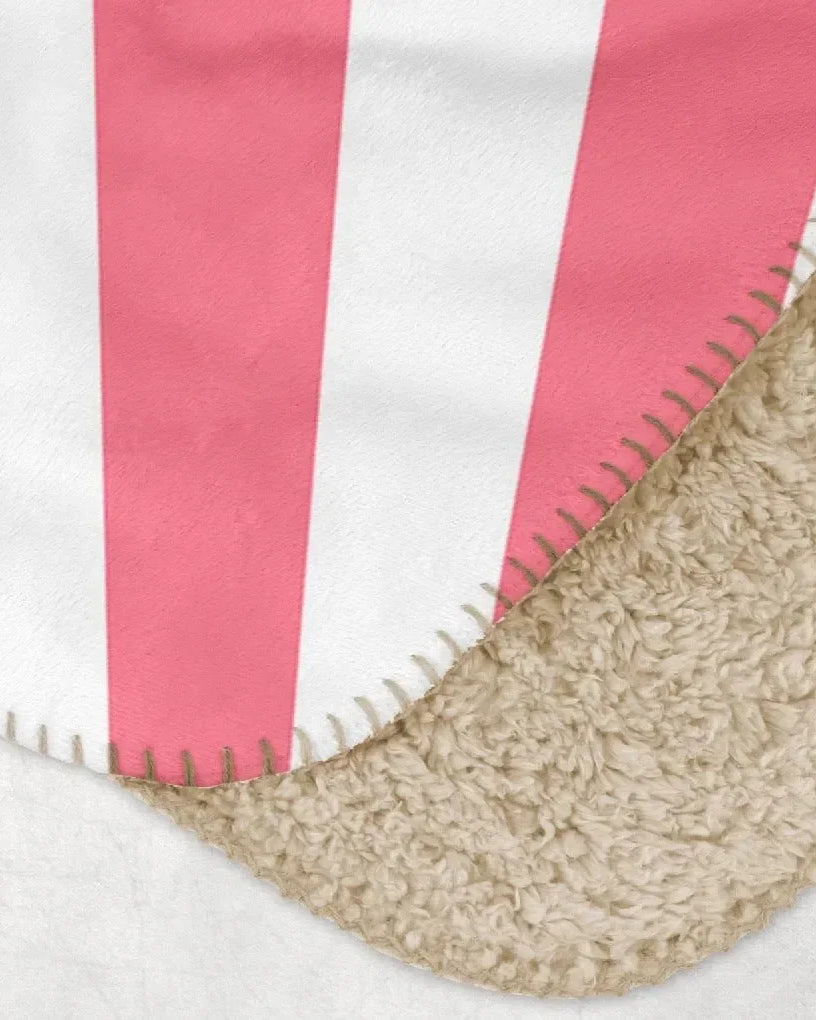 Delta Zeta XL 60x80 Sherpa Throw Blanket - Starburst Crest Throw Blankets