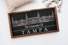 University of Tampa Plant Hall Wood Sign (Black) - 12"x24" Wall Art & Signs
