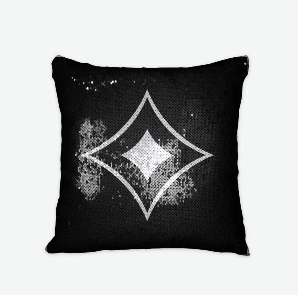 Alpha Sigma Alpha Sequin Pillow Cover - Badgemark Pillow Covers