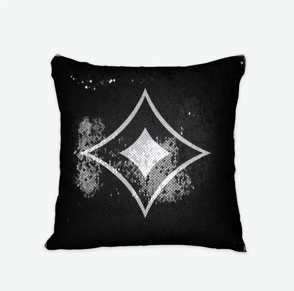 Alpha Sigma Alpha Sequin Pillow Cover - Badgemark Pillow Covers