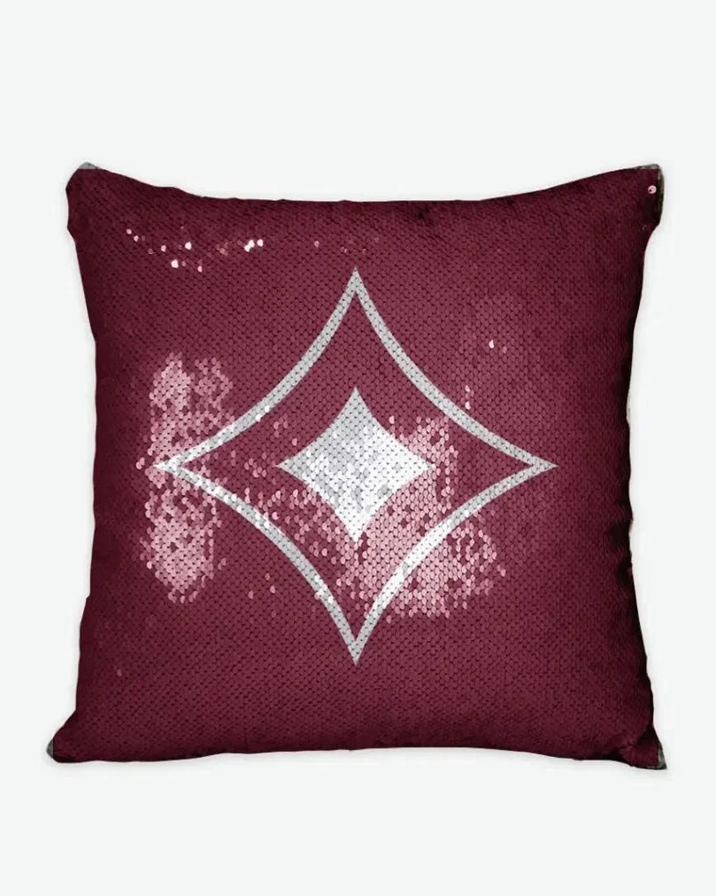 Alpha Sigma Alpha Sequin Pillow Cover - Badgemark Pillow Covers