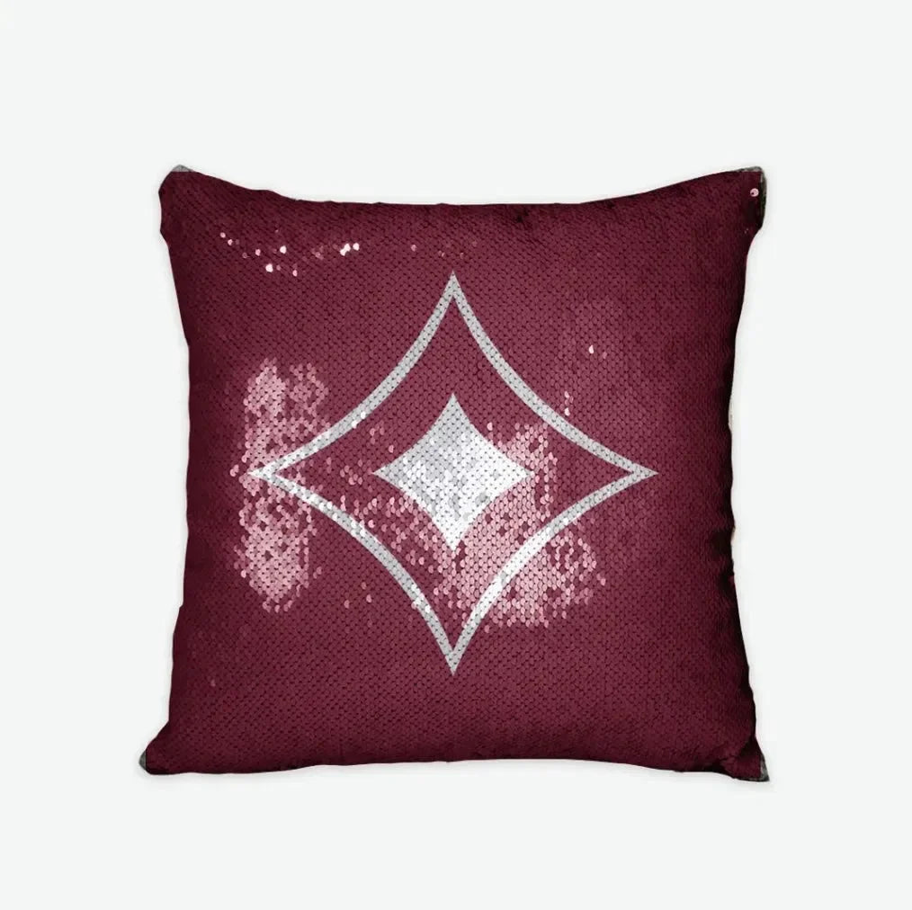 Alpha Sigma Alpha Sequin Pillow Cover - Badgemark Pillow Covers