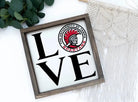 University of Tampa Wood Sign - LOVE Spartan 12"x12" Wall Art & Signs