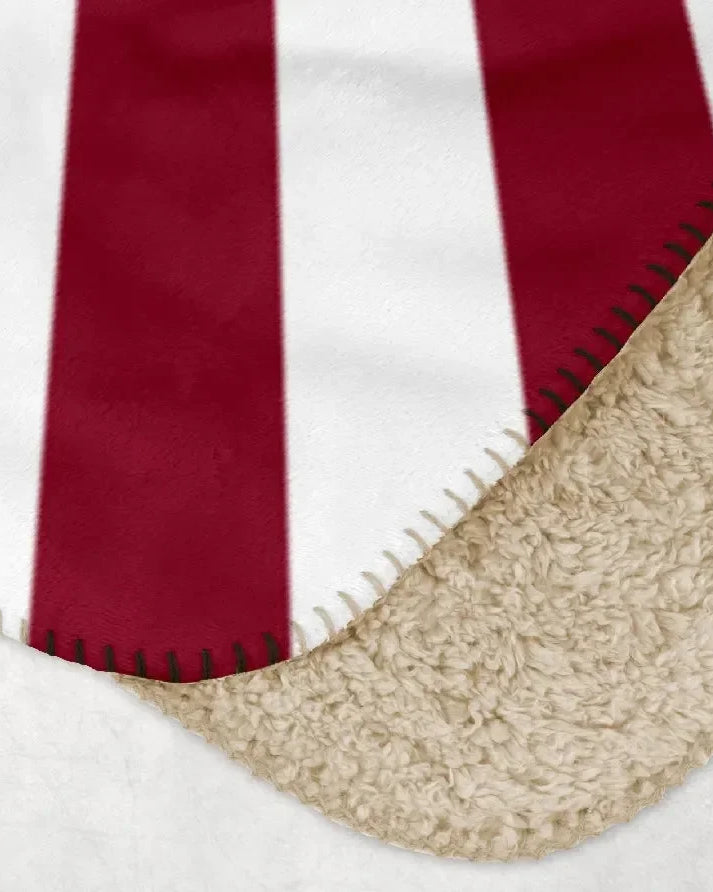Alpha Sigma Alpha XL 60x80 Throw Blanket - Crest Starburst Throw Blankets