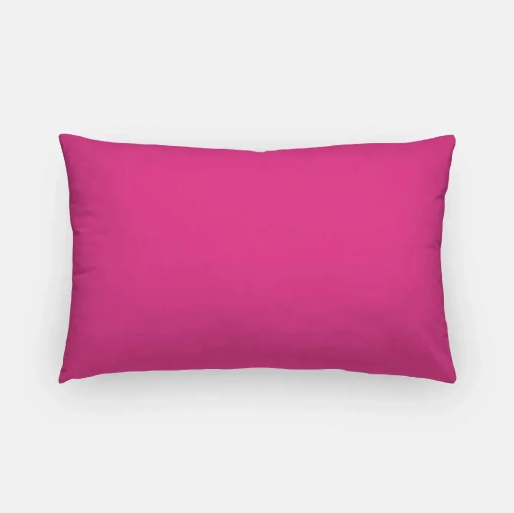 Zeta Tau Alpha Think Pink Lumbar Pillow Cover Pillow Covers