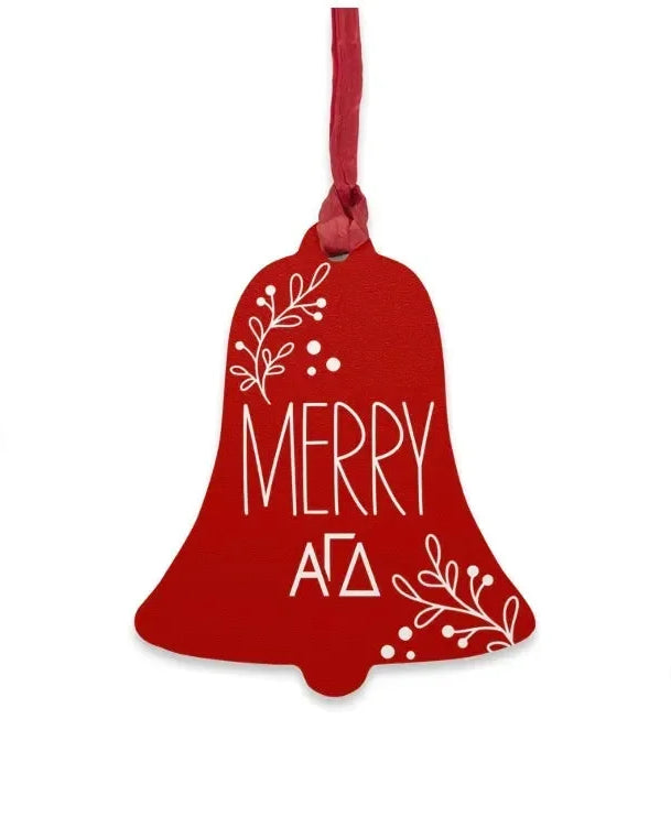 Alpha Gamma Delta Wood Christmas Ornaments / Magnets (Set of 3) Holiday Ornaments