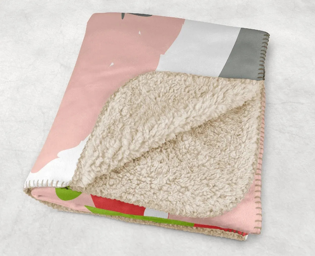 Zeta Tau Alpha XL 60x80 Blanket - Strawberry Throw Blankets