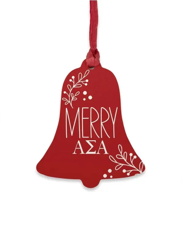 Alpha Sigma Alpha Wood Christmas Ornaments / Magnets (Set of 3) Holiday Ornaments