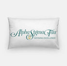 Alpha Sigma Tau Lumbar Pillow Cover - Traditional Full Color Pillow Covers