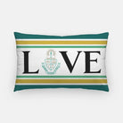 Alpha Sigma Tau Lumbar Throw Pillow Cover - LOVE Crest Pillow Covers
