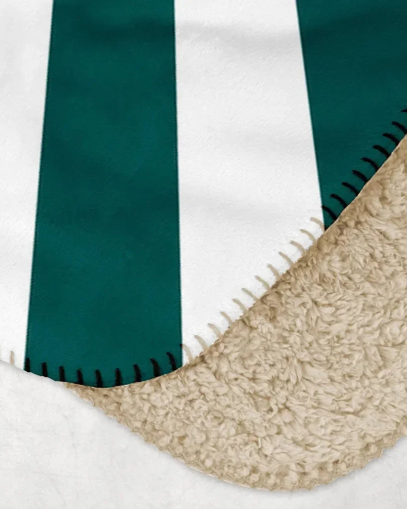 Alpha Sigma Tau XL 60x80 Sherpa Throw Blanket - Starburst Crest Throw Blankets
