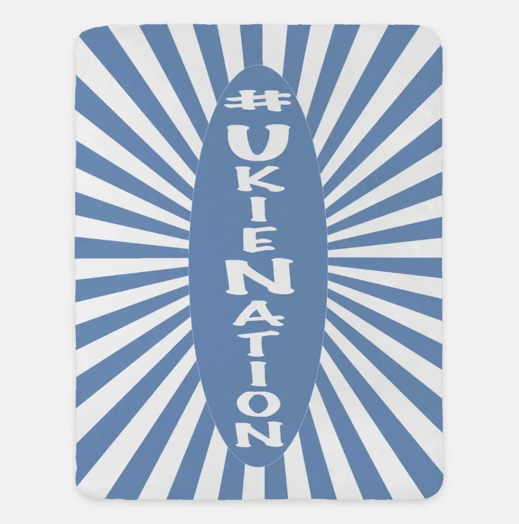 #UKIENATION Sherpa Blanket - Starburst 60"x80" - Campus Greek Fit