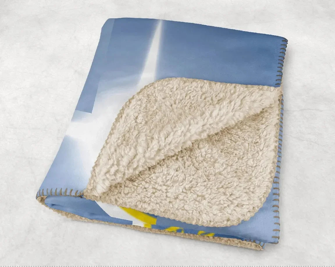 Philadelphia Ukrainian Nationals Sherpa Blanket - Flashing Lights 60"x80" Throw Blankets