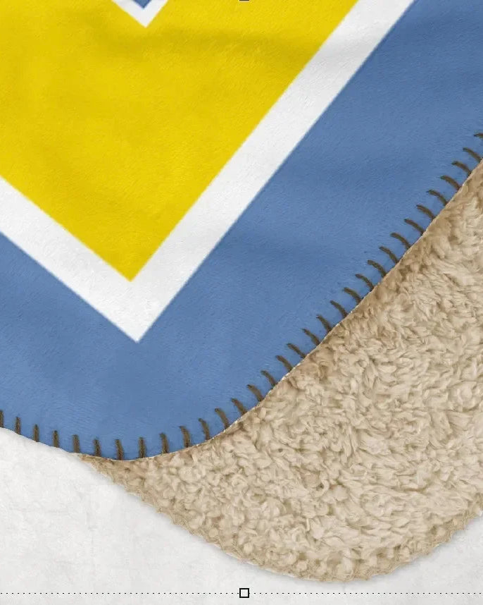 #UKIENATION Geometric Sherpa Blanket - Campus Greek Fit