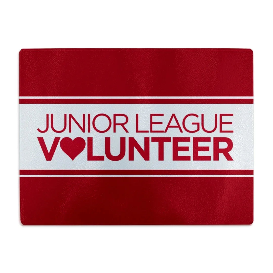 Junior League Volunteer Tempered Glass Cutting Board