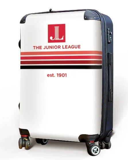 Junior League 20" Carry-on Suitcase Preppy Stripes Side