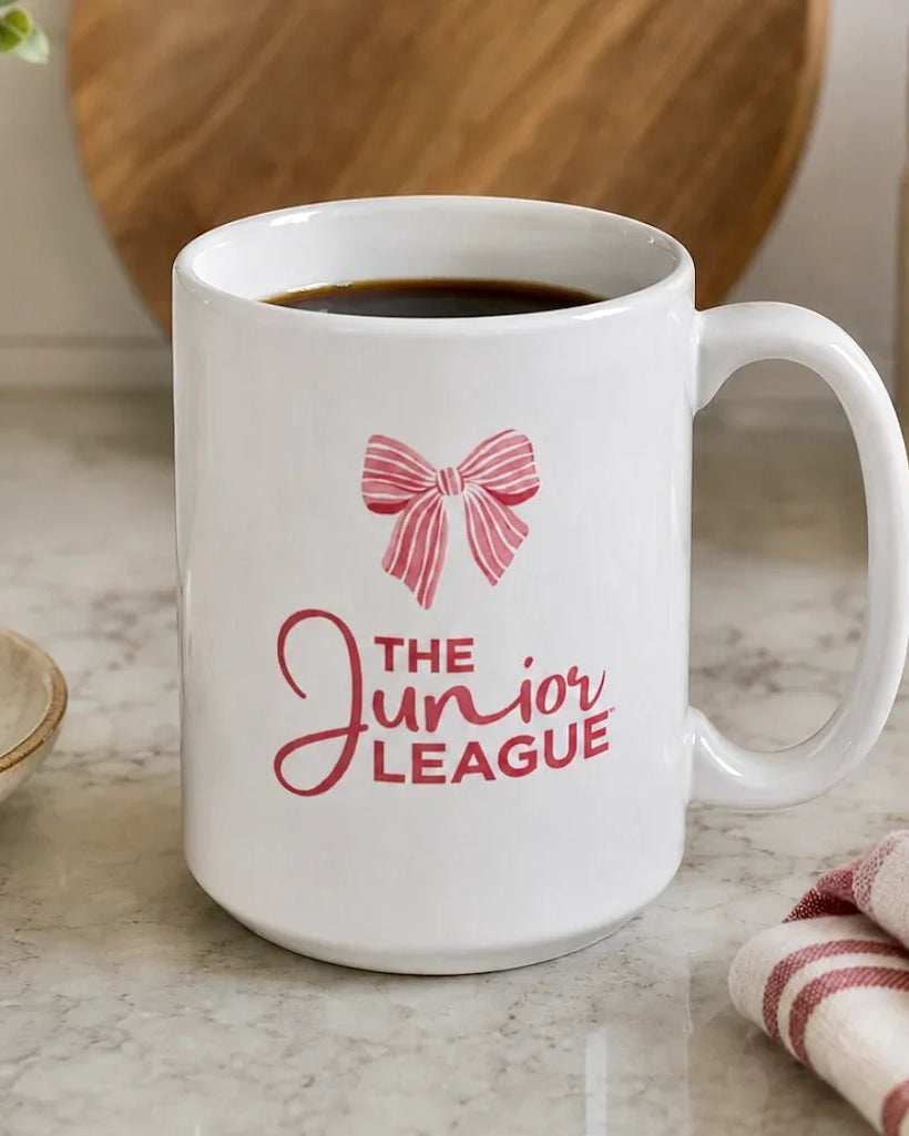 Junior League Ceramic Mug 15. oz - Bow