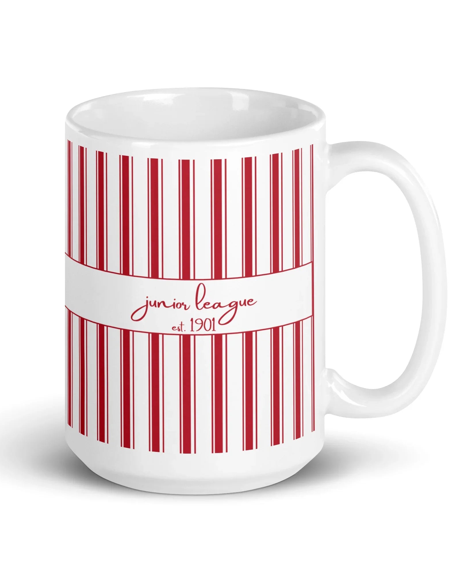 Junior League Ceramic Mug 15 oz. - Stripes