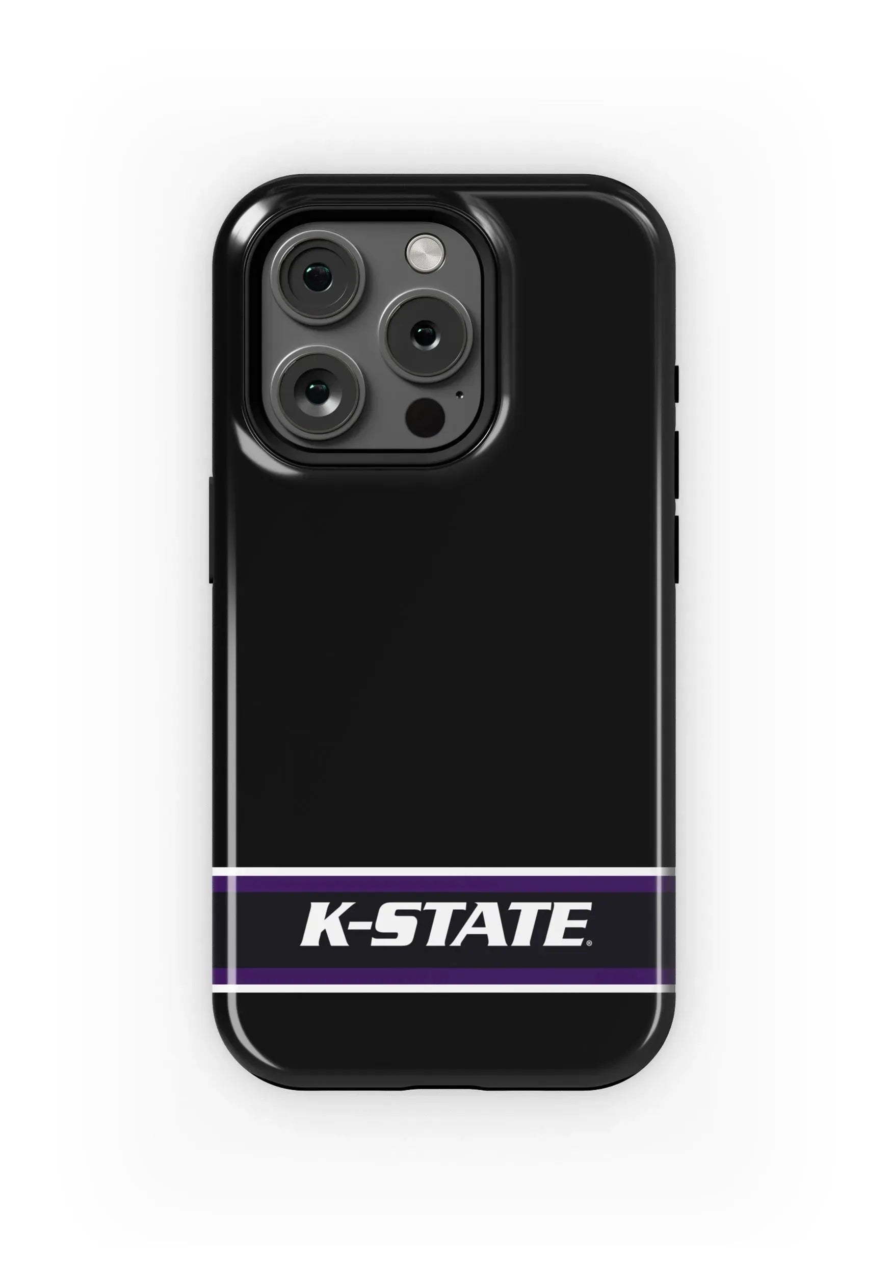 Kansas State University iPhone 16, 15, 14, 13 Mobile Phone Case - Black Gloss Mobile Phone Cases