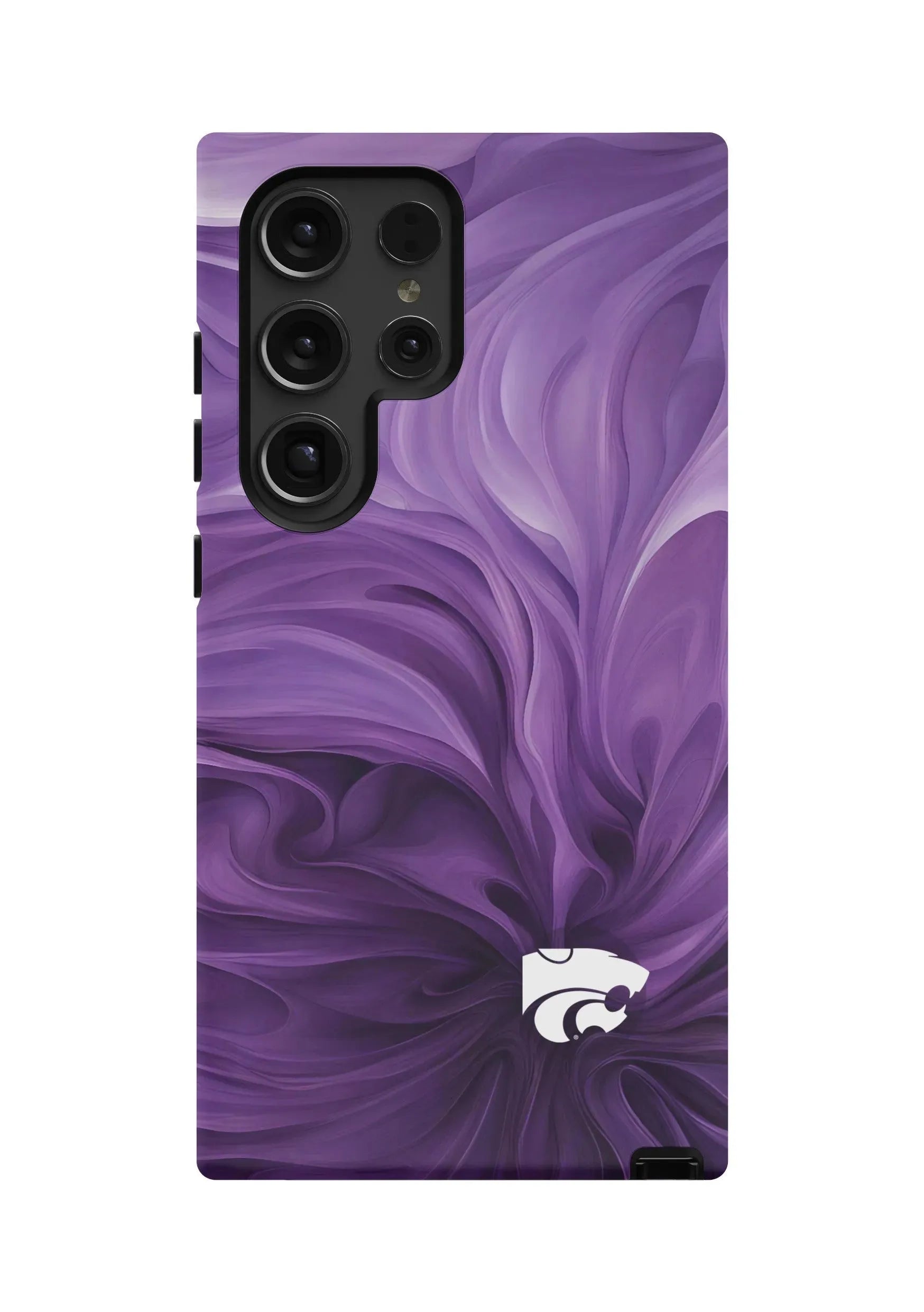 Kansas State University Samsung Galaxy 24, 23 Mobile Phone Case - Swirl Matte Mobile Phone Cases