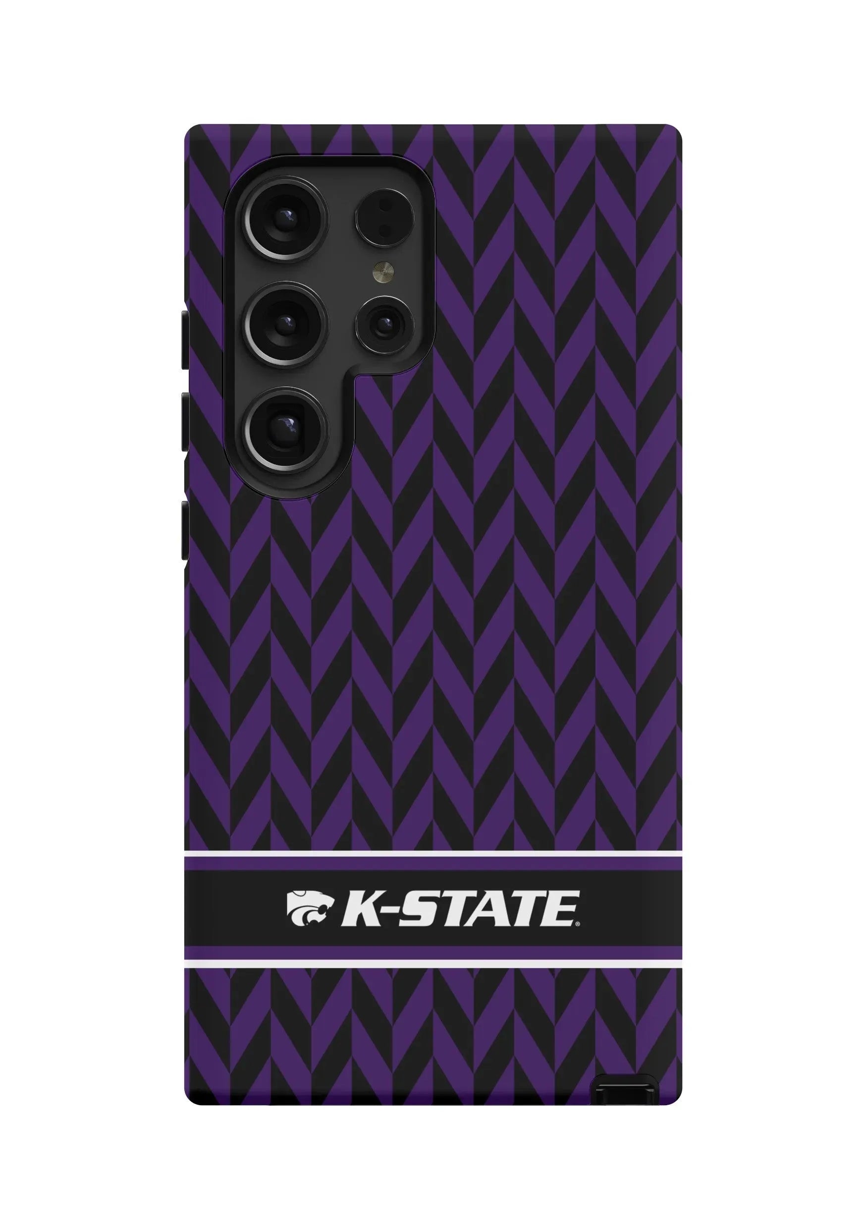 Kansas State University Samsung Galaxy 24, 23 Mobile Phone Case - Zig Zag Matte Mobile Phone Cases