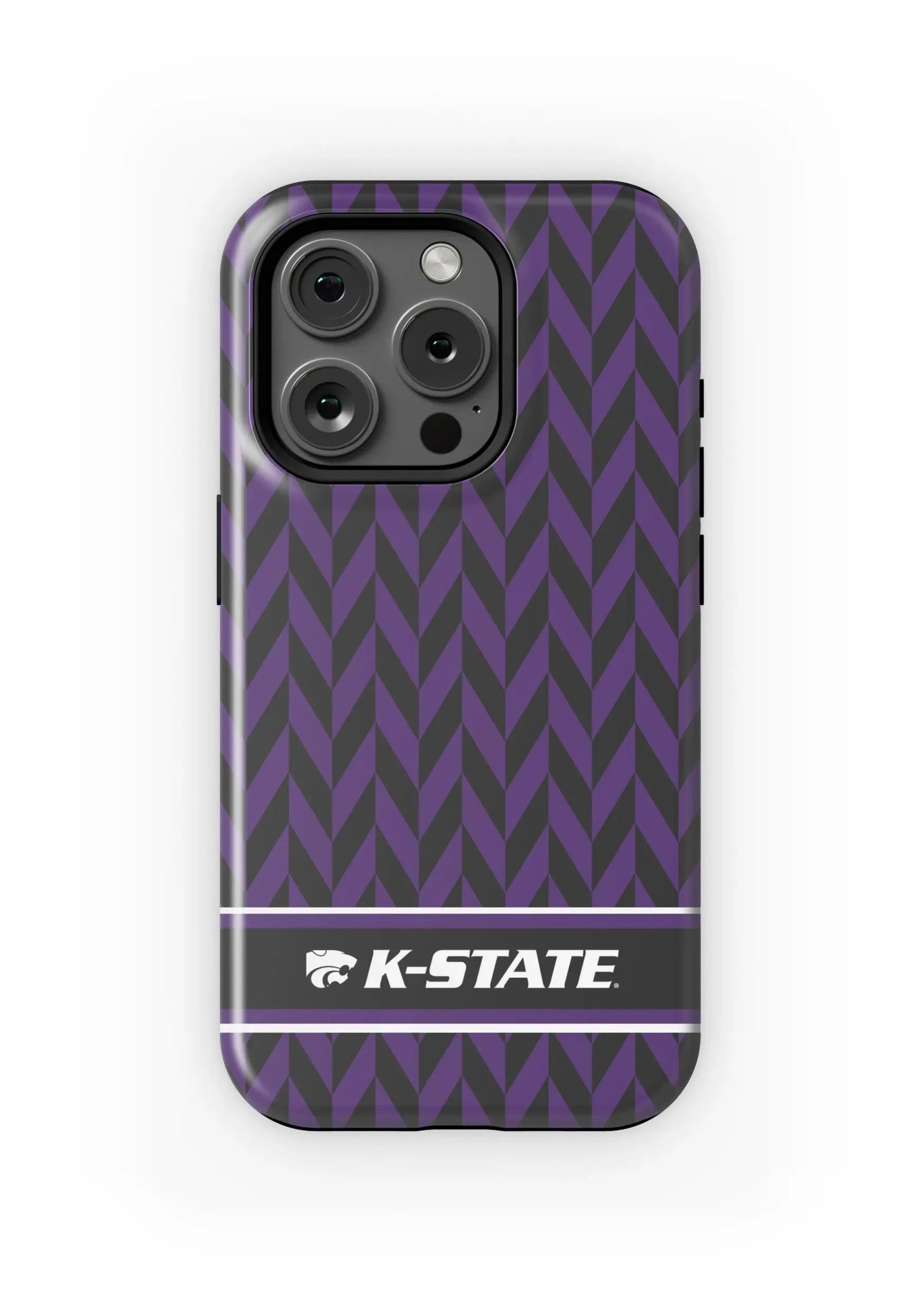 Kansas State University iPhone 16, 15, 14, 13 Mobile Phone Case - Zig Zag Matte Mobile Phone Cases