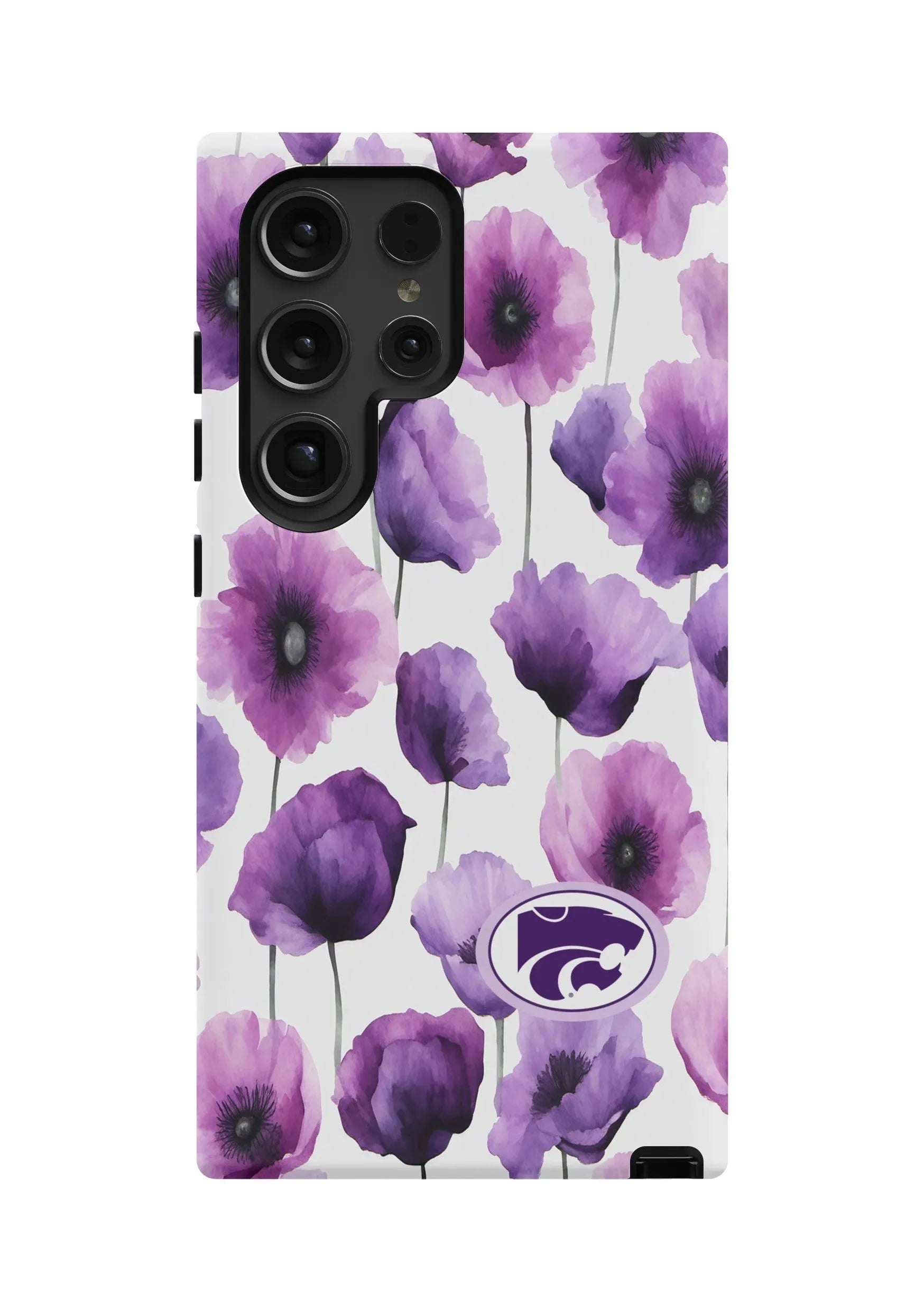 Kansas State University Samsung Galaxy 24, 23 Mobile Phone Case - Floral Matte Mobile Phone Cases
