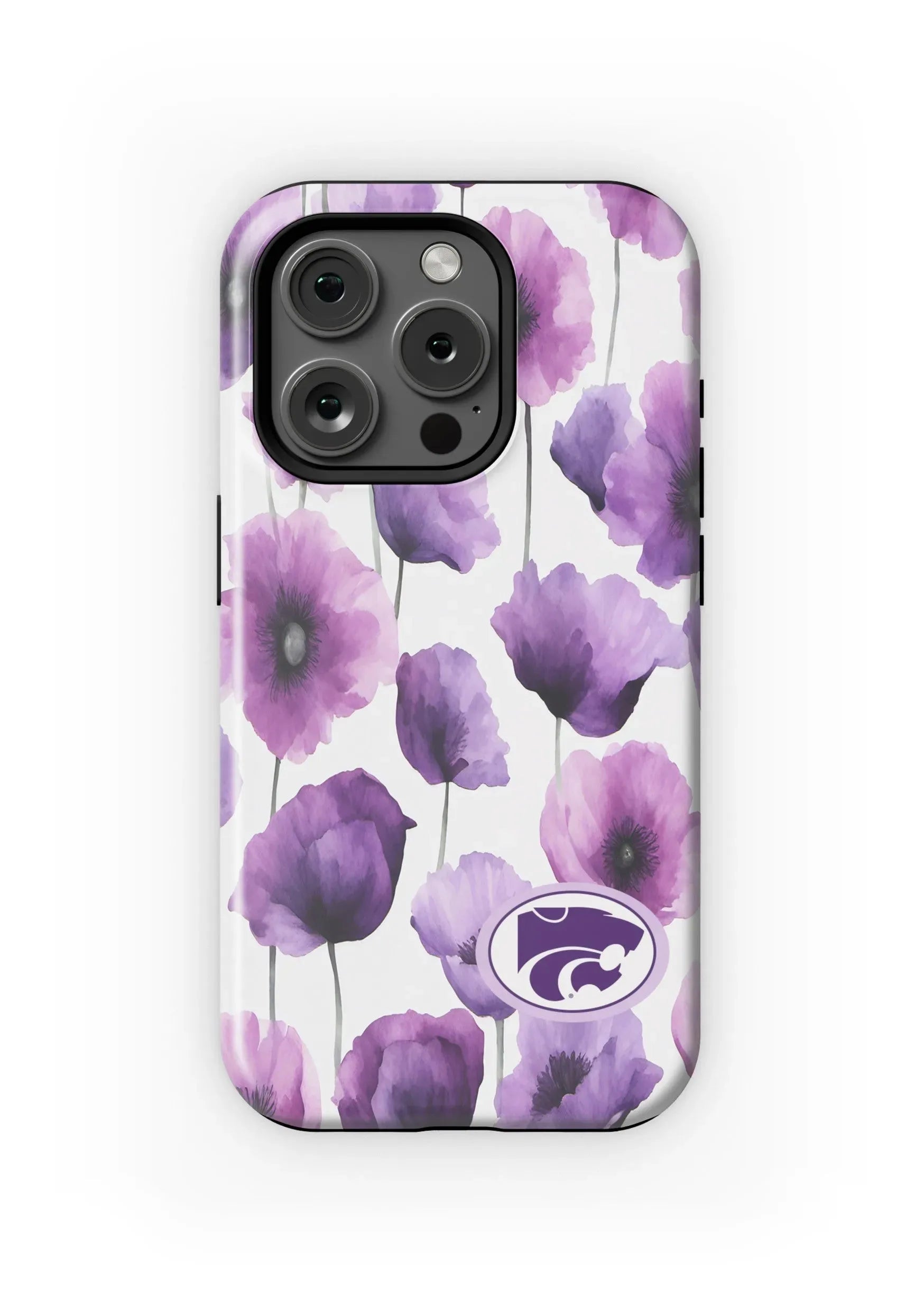 Kansas State University iPhone 16, 15, 14, 13 Mobile Phone Case - Floral Matte Mobile Phone Cases
