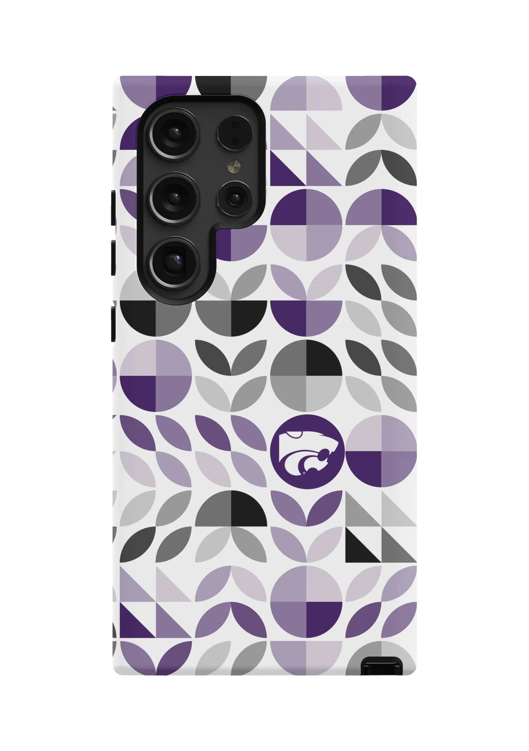 Kansas State University Samsung Galaxy 24, 23 Mobile Phone Case - Geo Petals Gloss Mobile Phone Cases