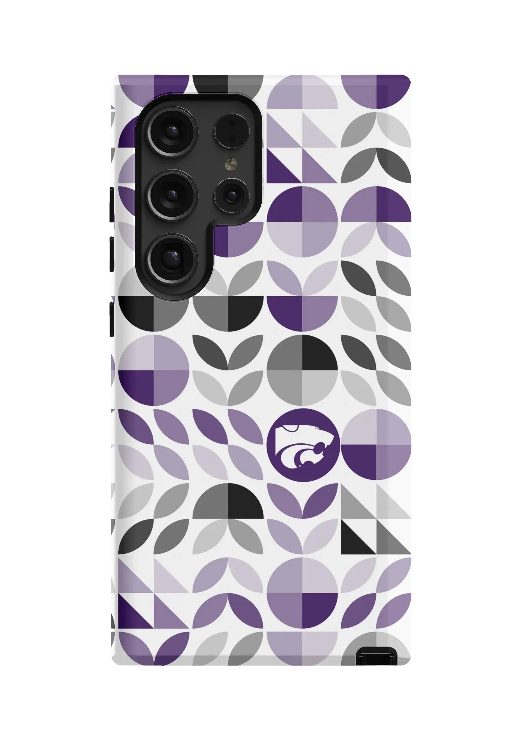 Kansas State University Samsung Galaxy 24, 23 Mobile Phone Case - Geo Petals Matte Mobile Phone Cases