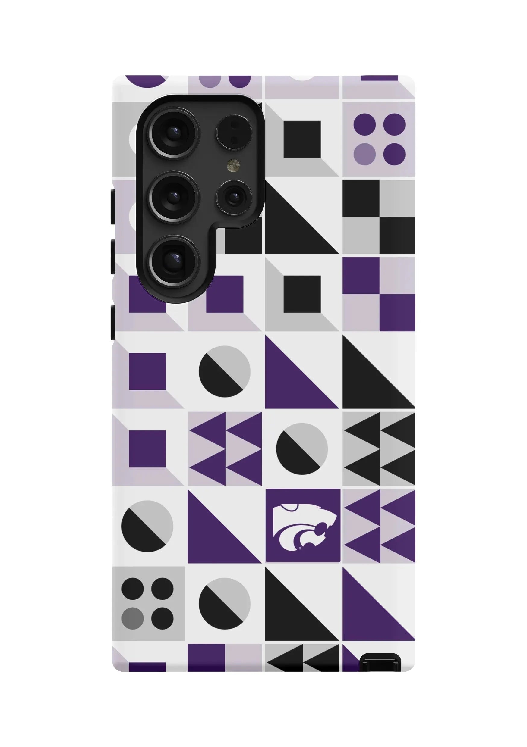 Kansas State University Samsung Galaxy 24, 23 Mobile Phone Case - Geo Matte Mobile Phone Cases