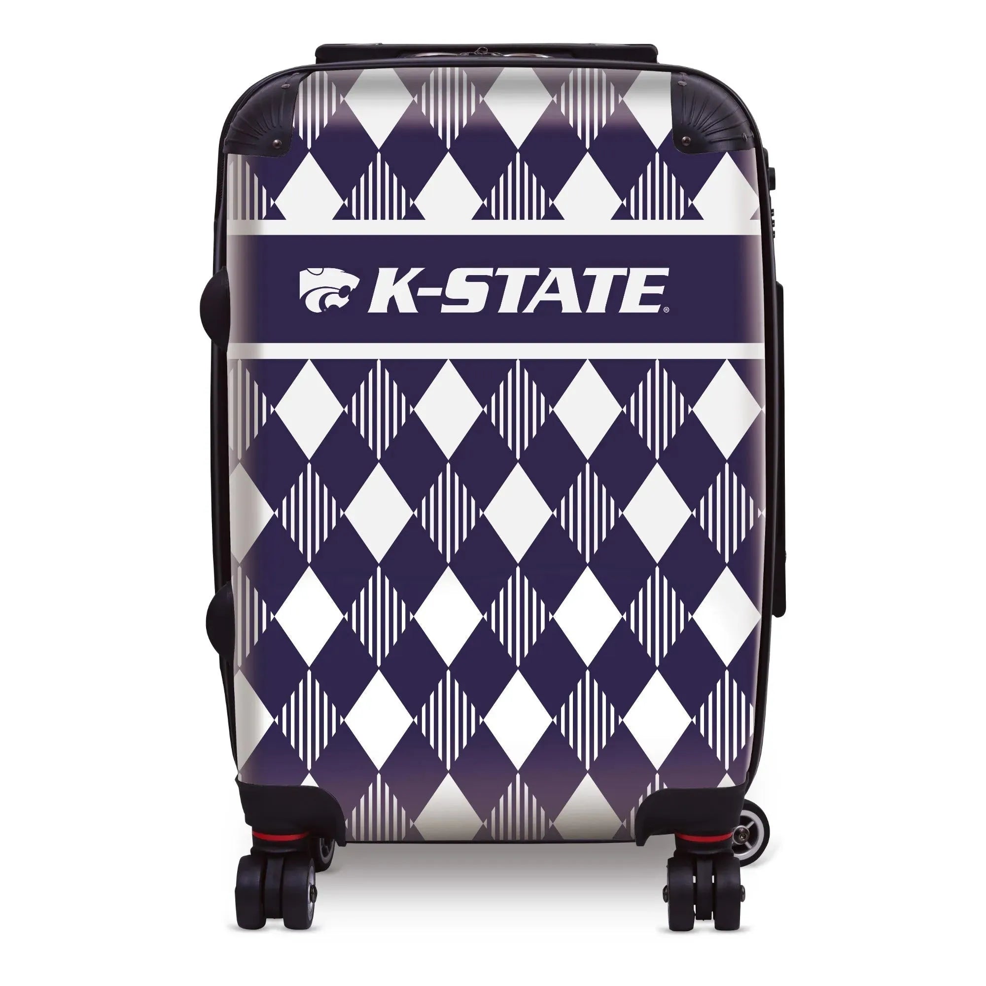 Kansas State University Carry-On Suitcase - Argyle Suitcases