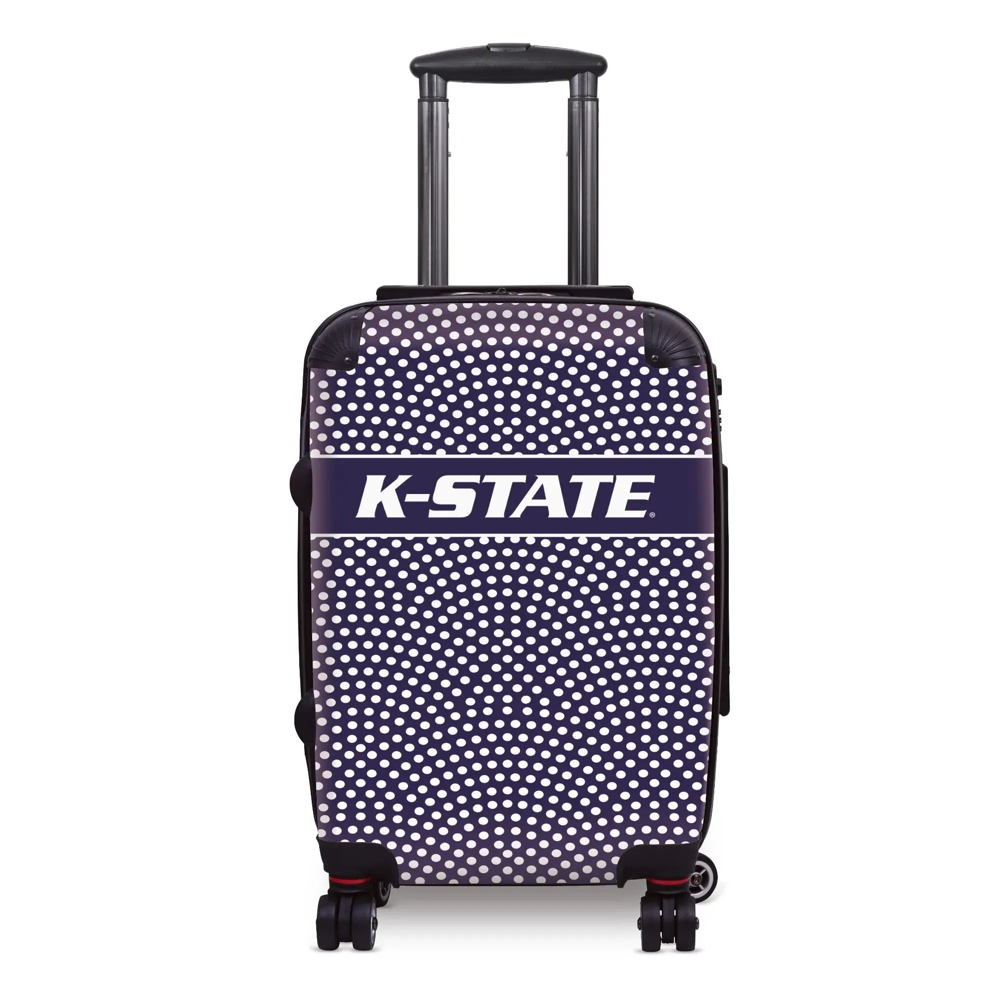 Kansas State University Carry-On Suitcase - Dots Suitcases