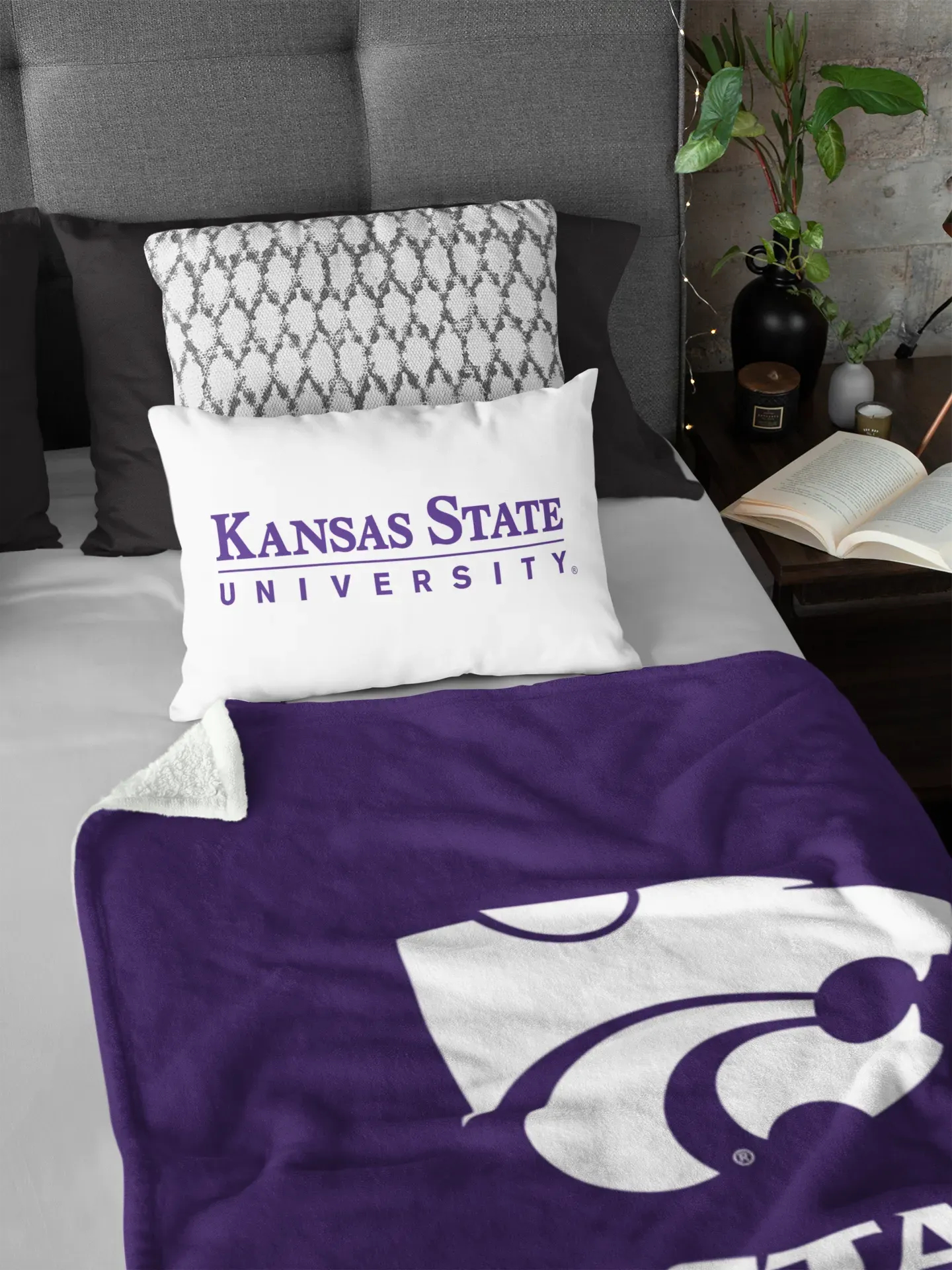 Kansas State University Lumbar Pillow Cover Pillow Covers