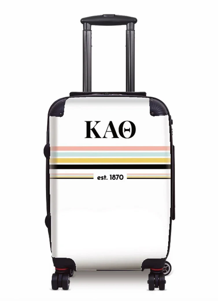 Kappa Alpha Theta Carry-on Suitcase - Preppy Stripes