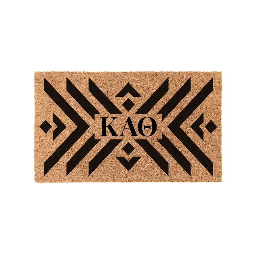 Kappa Alpha Theta Coir Doormat - Boho Door Mats
