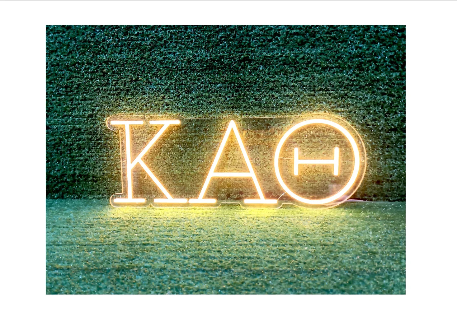 Kappa Alpha Theta Greek Letters LED Neon Sign w/ Dimmer | Wall Art | Campus Greek Fit
