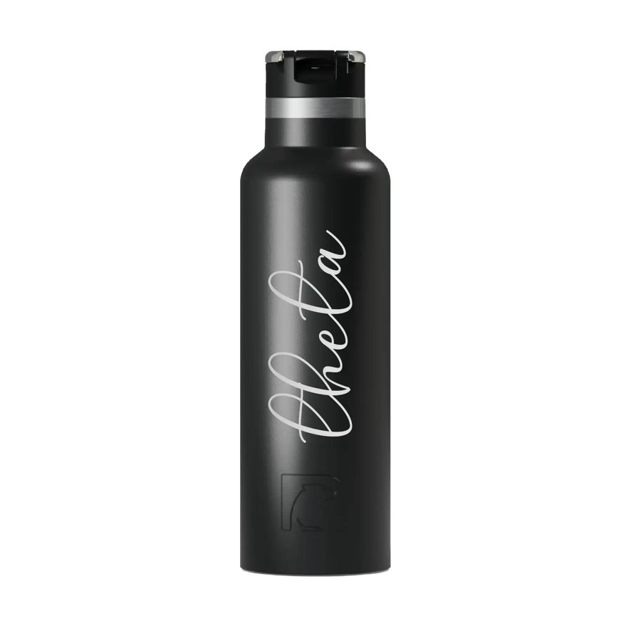 Kappa Alpha Theta RTIC 20 oz Ceramic Lined Water Bottle Tumbler -Script