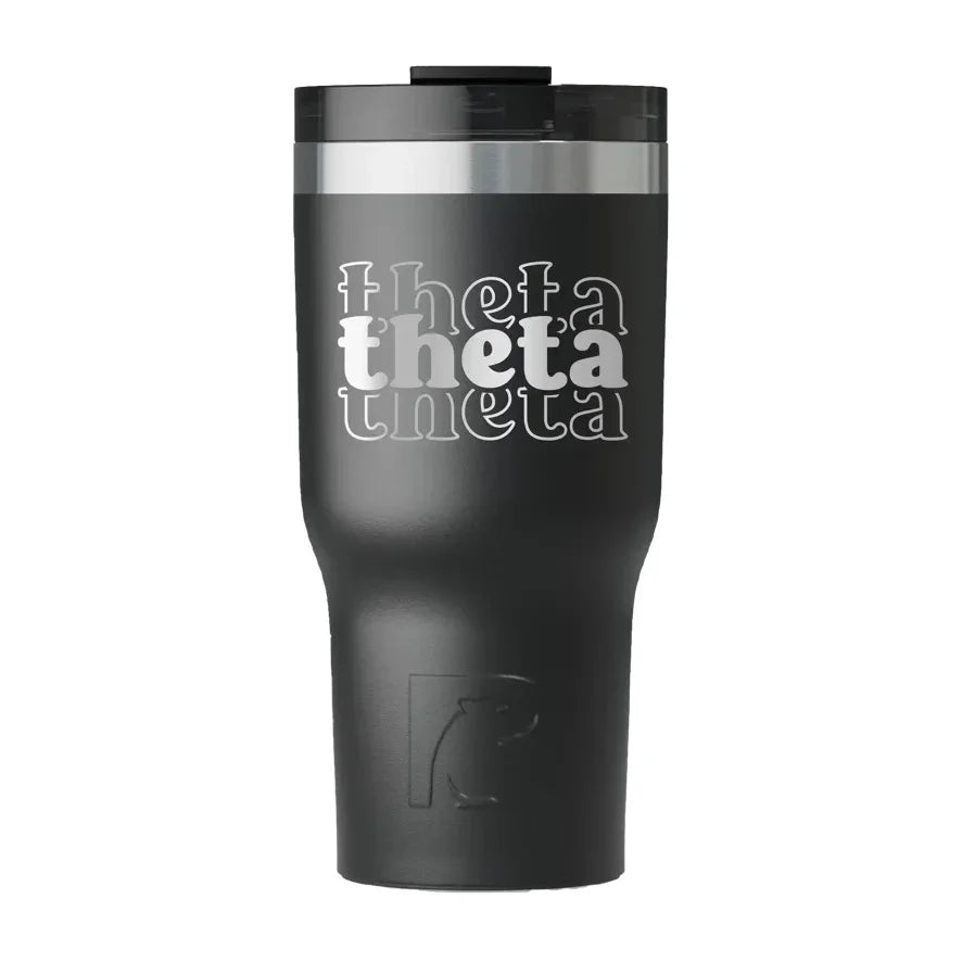 Theta RTIC 20 oz Essential Ceramic Lined Tumbler -Stacked Letters