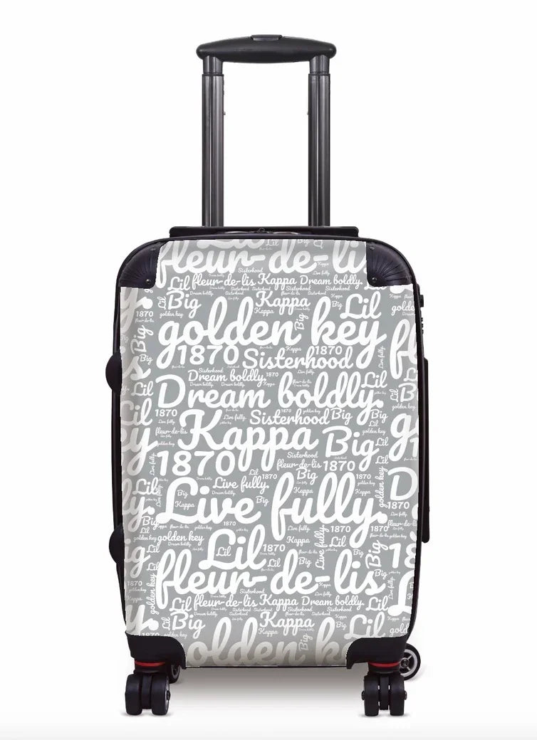 Kappa Carry-on Suitcase - Expression Art Silver Suitcases