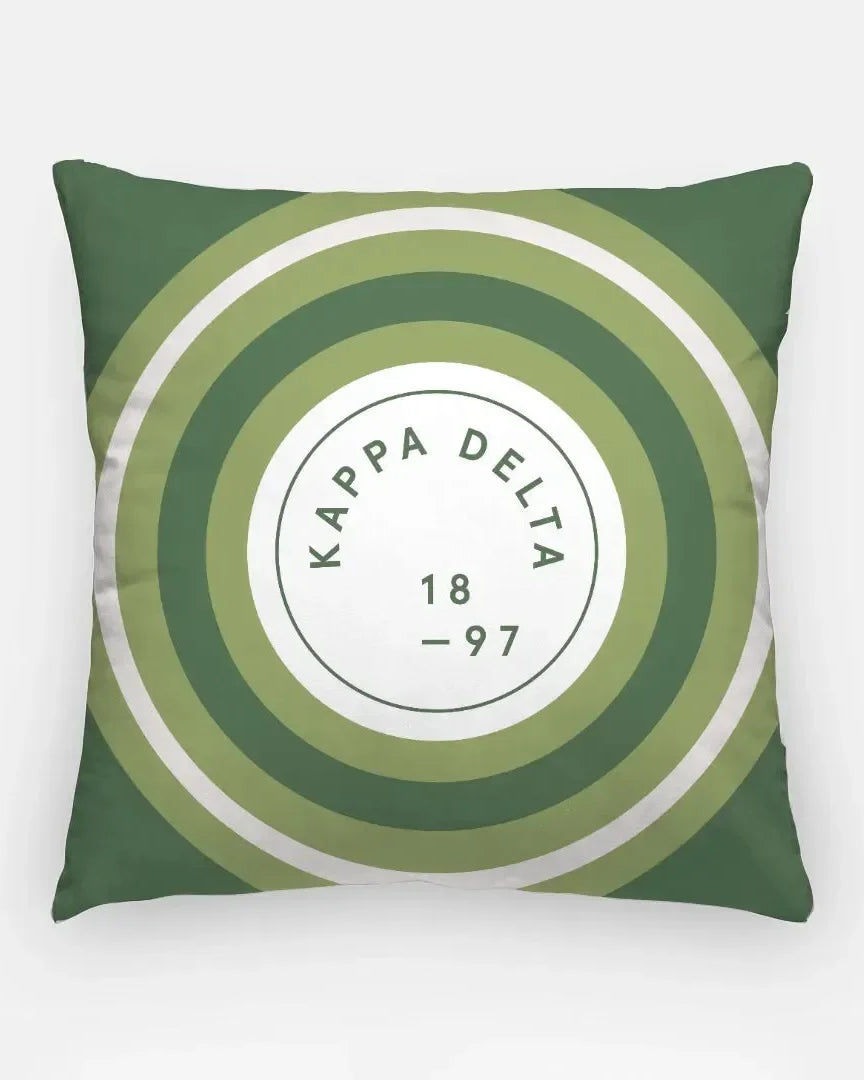 Kappa Delta 18" Throw Pillow - Bullseye Badge