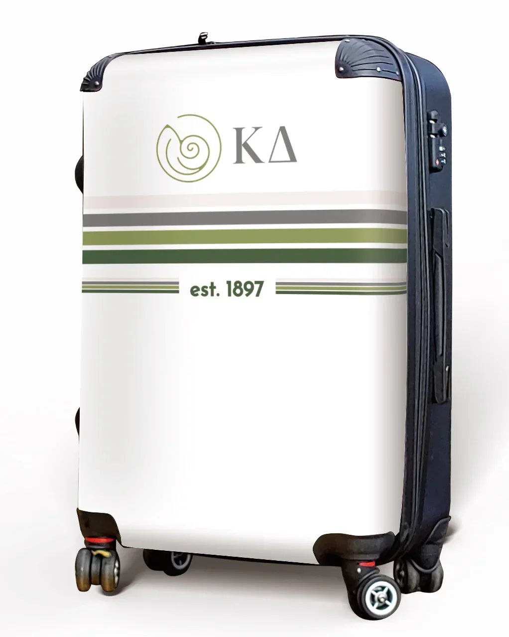 Kappa Delta Carry-on Suitcase - Preppy Stripes Suitcases