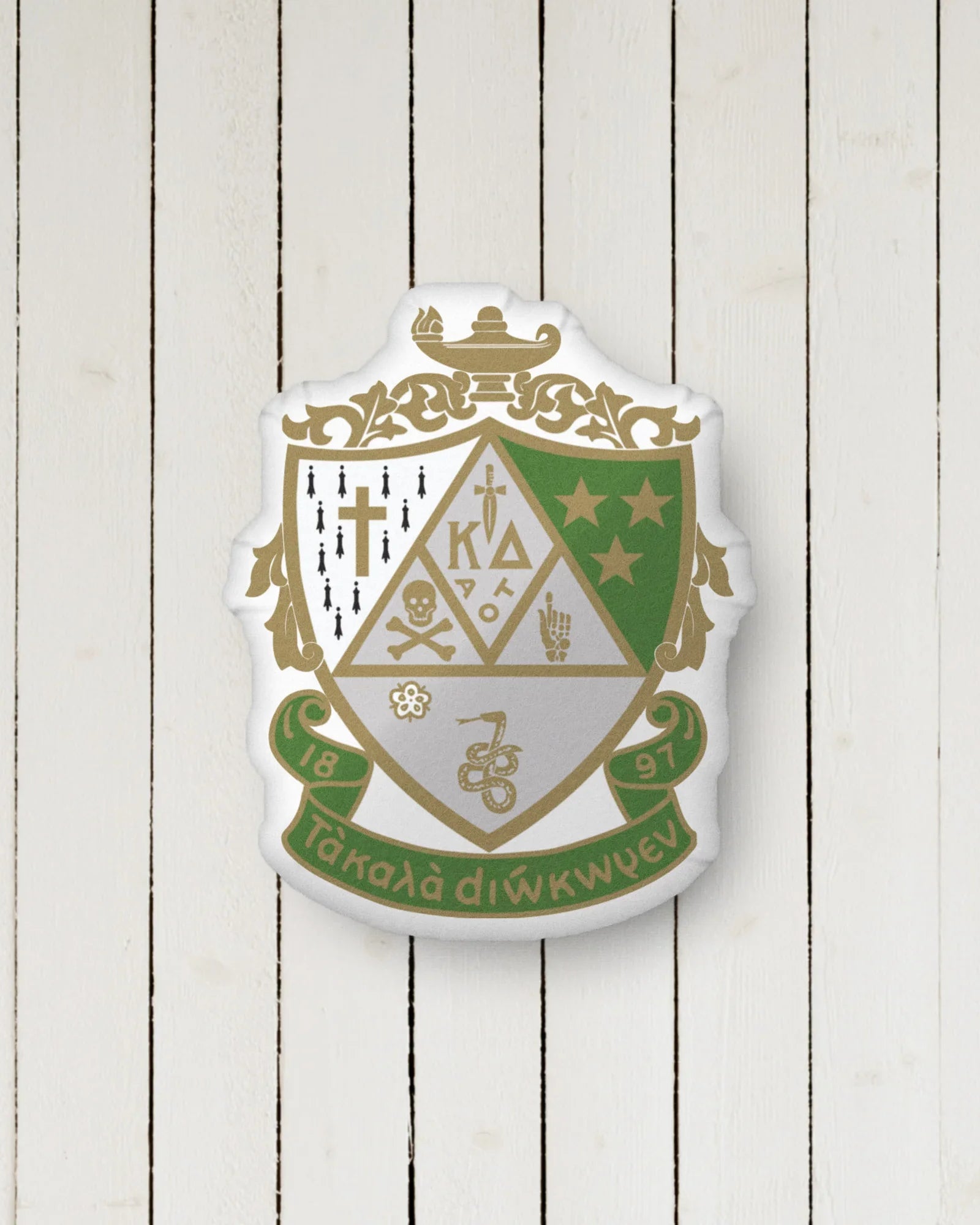 Kappa Delta Crest Custom-Shape Throw Pillow | Kaydee Gifts